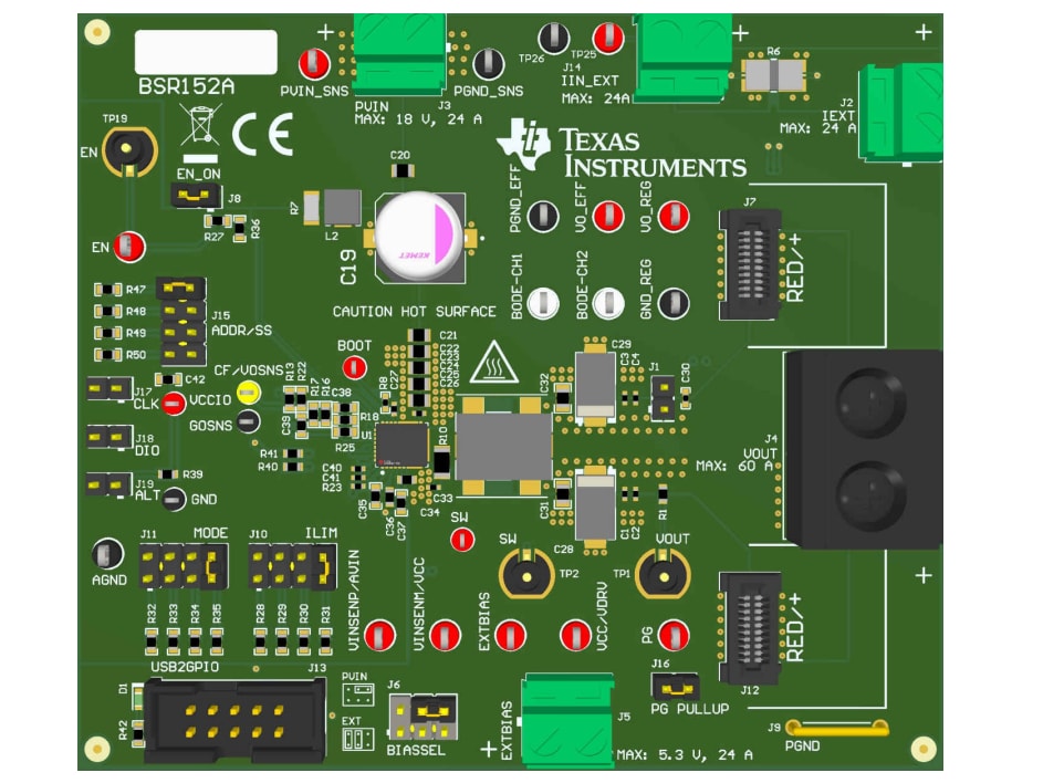 Location Circuit - Texas Instruments TPS548C26EVM Evaluation Module